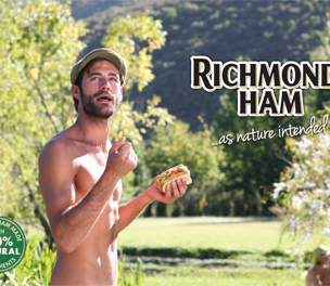 Richmond Ham naked man ad banned